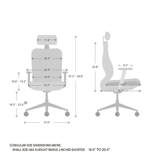 Rise Ergo Chair (Stone Grey)