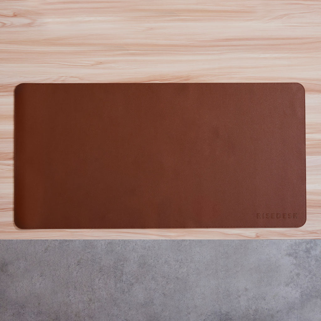 risedesk brown gamer desk pad