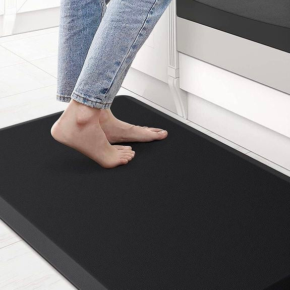 RISE black standing desk mat
